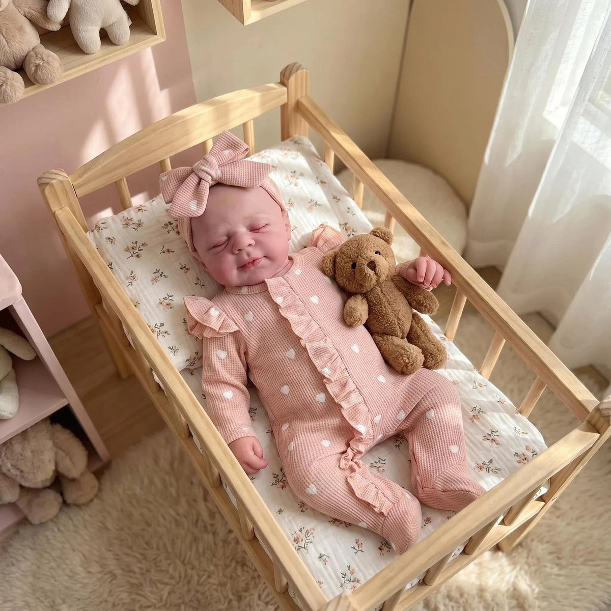 18-Zoll-Reborn-Babypuppe aus Vollsilikon, kuscheliger Begleiter für Kinder und erwachsene Sammler, wunderbares Geschenk für Geburtstage, Babypartys und Feiertage