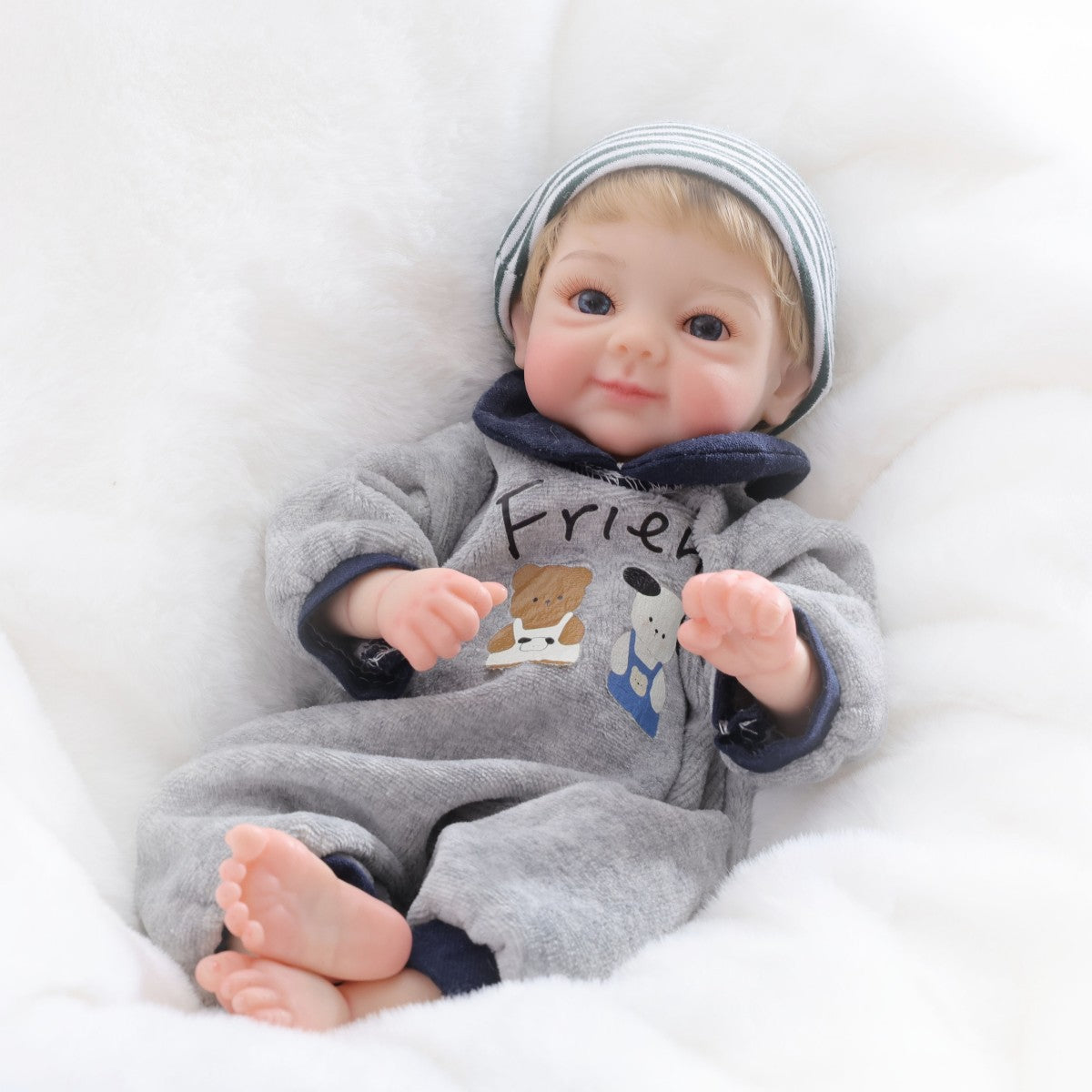 12 Zoll 30 cm Reborn-Babypuppe aus massivem Silikon