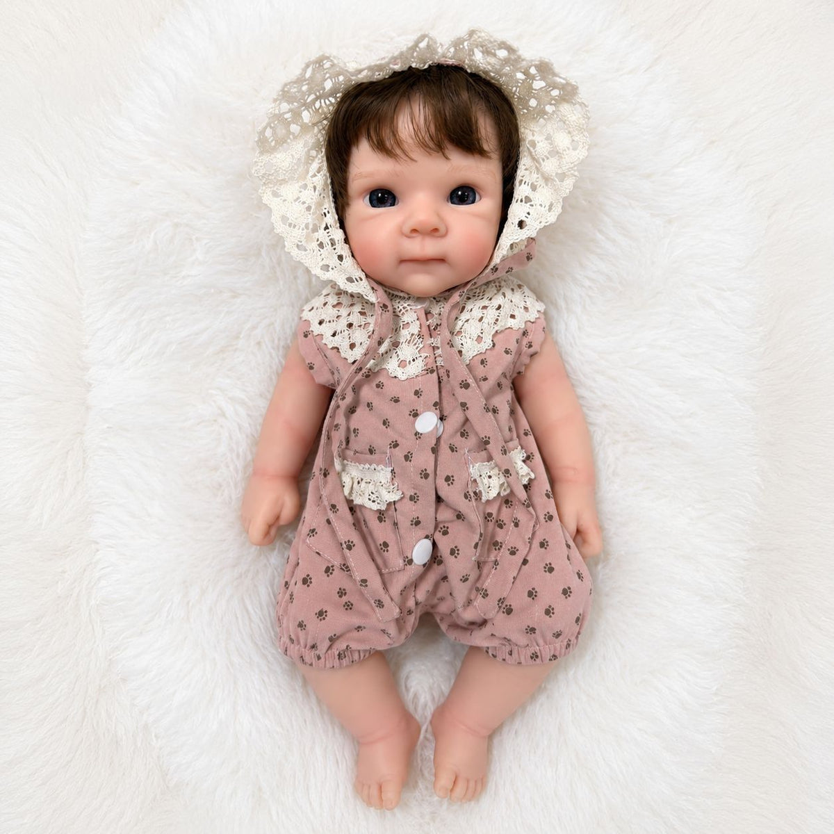 18 inch Full-Silicone Reborn Baby Doll – Realistic Newborn Doll, Washable, Includes Complete Set of Accessories