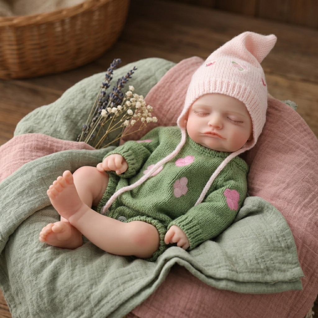 17 Zoll Full Silicone Body Reborn Puppe Mädchen Simulations-Babypuppe Badespielzeug Geschenk