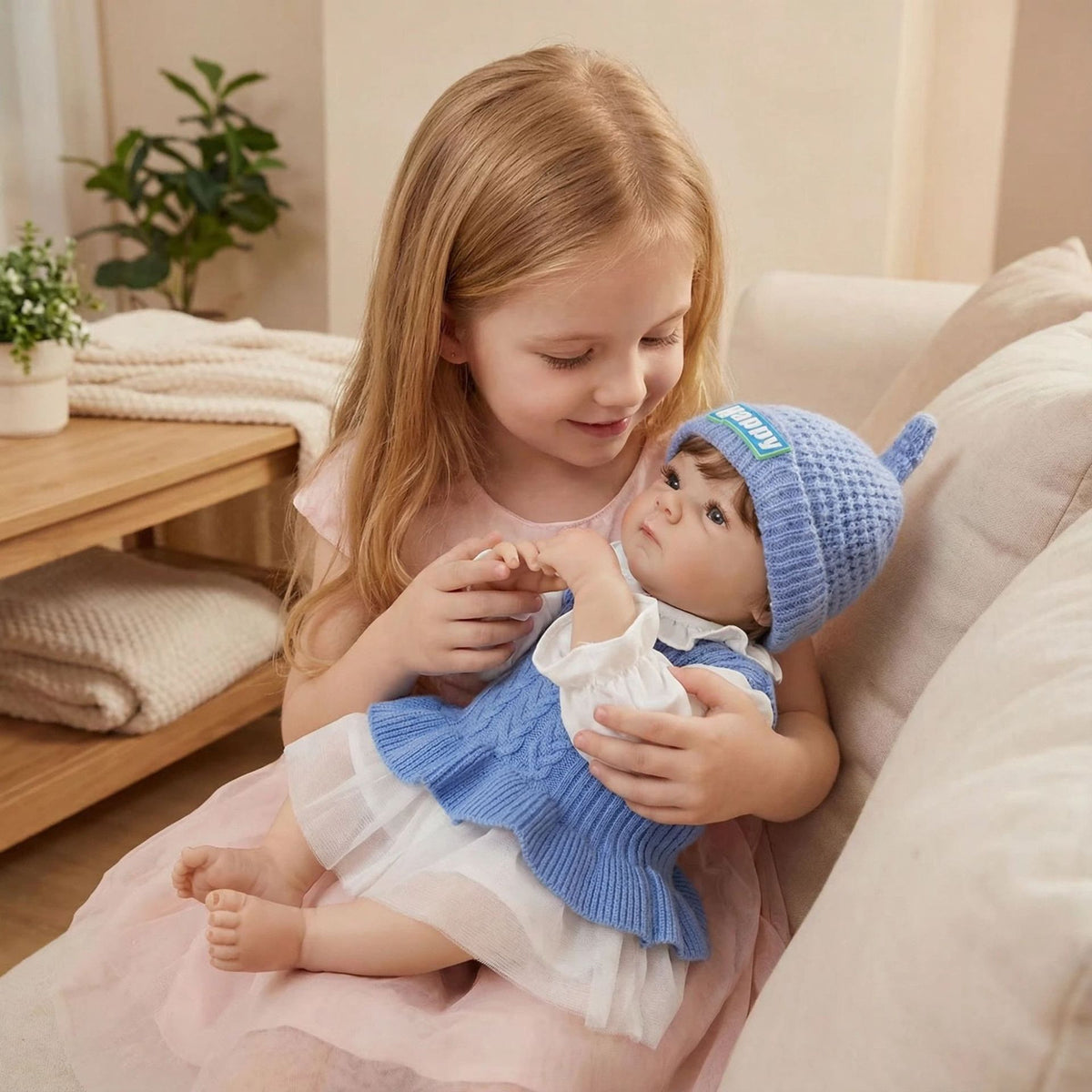 18 Zoll lebensechte Reborn-Babypuppe, Ganzkörper-Vinyl, lebensecht mit sichtbaren Adern, Neugeborenen-Babypuppe