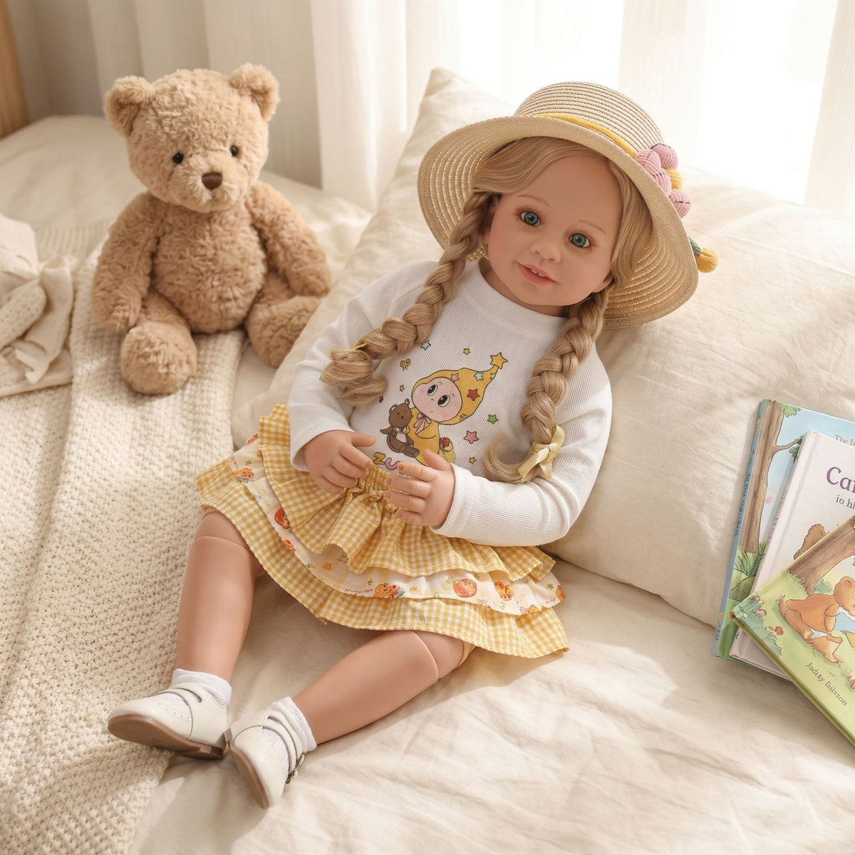 80 cm große Kleinkind-Puppe (2-3 Jahre), realistische und hochwertige BJD-Gelenkpuppe
