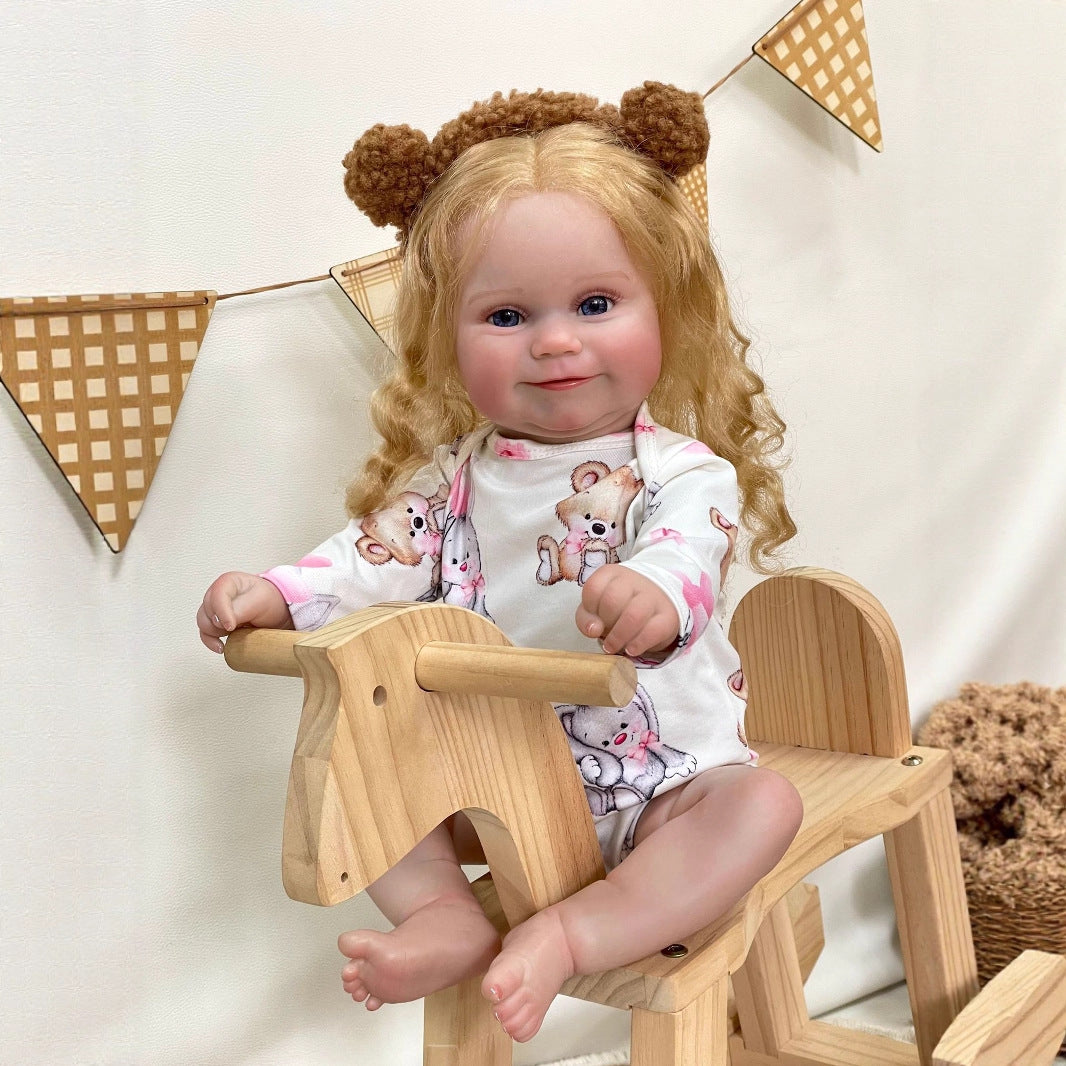 50 cm große, lebensechte Reborn-Babypuppe aus Vollvinyl, Geschenk für Kinder