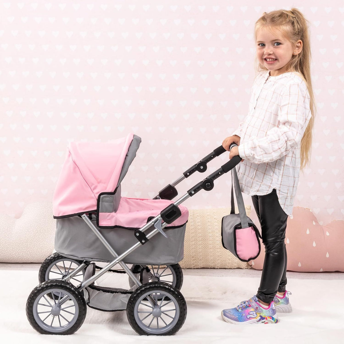 Simulierter Reborn-Puppenwagen für Spielhäuser – Ein Weihnachtsgeschenk für Kinder