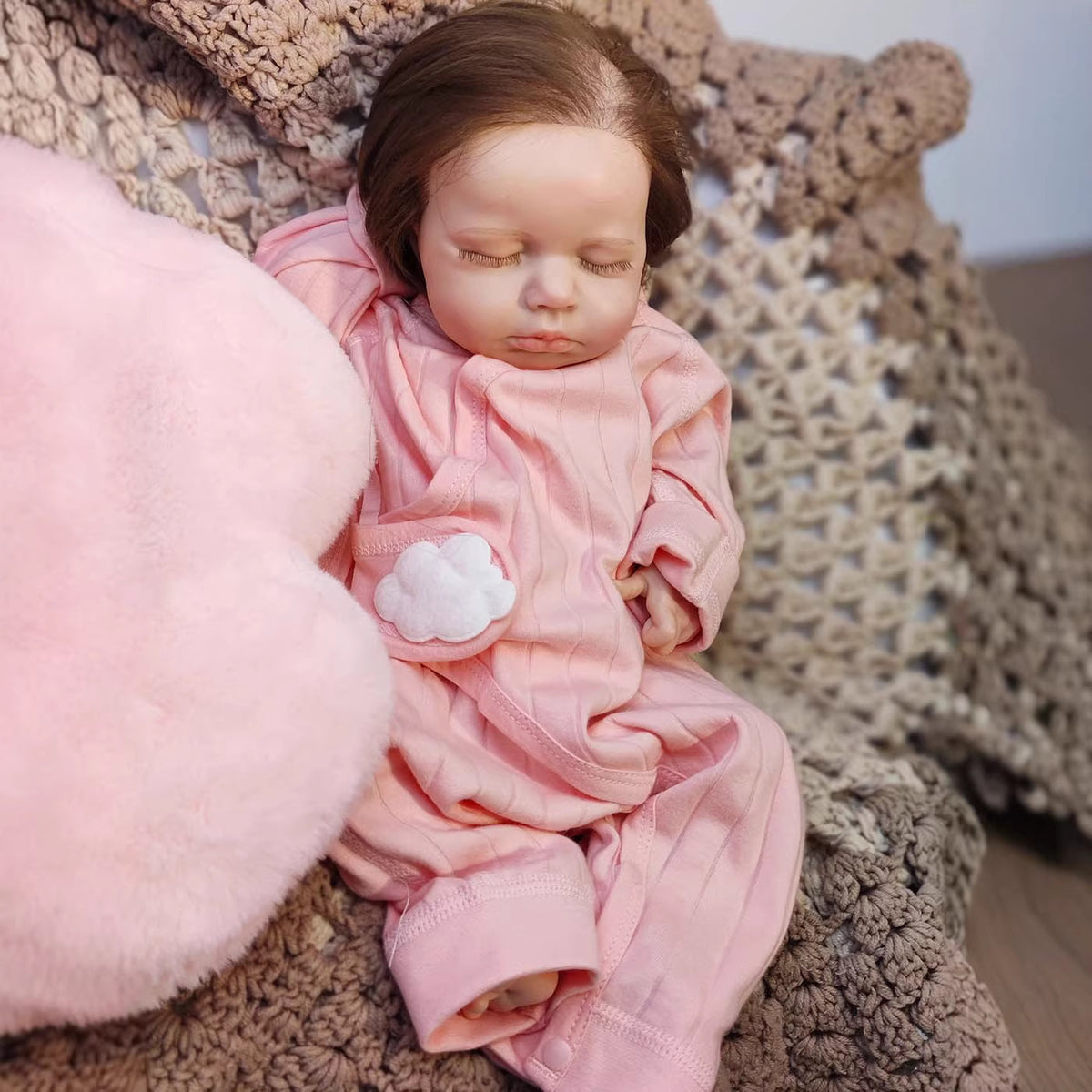 16 Zoll Reborn-Babypuppen mit komplettem Körper aus massivem Silikon, Kleinkind-Mädchen/Junge als Geschenk