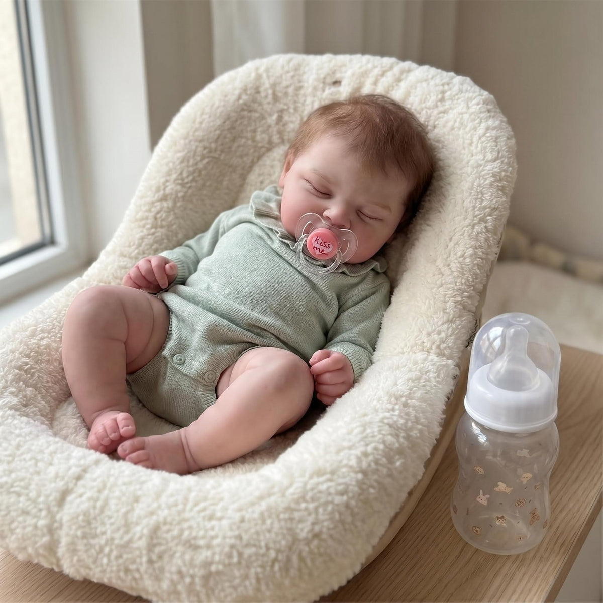 19-Zoll Reborn-Babypuppe mit Stoffkörper, süßes, lebensechtes Baby