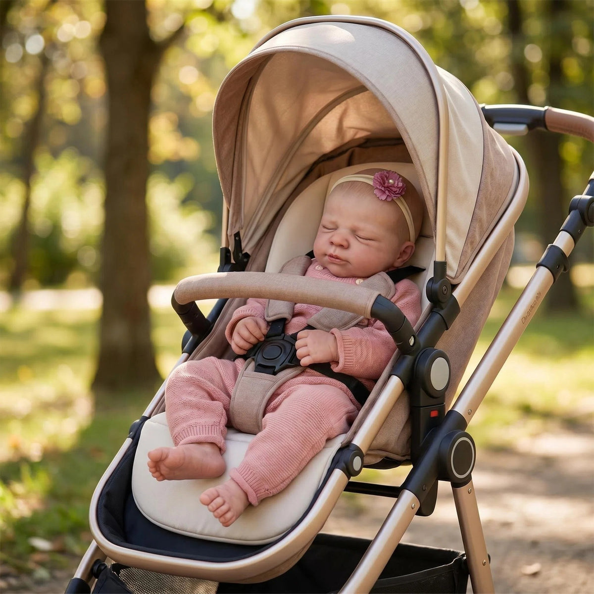 19 Zoll Reborn-Babypuppe aus Vollvinyl, schlafendes Neugeborenes mit geschlossenen Augen, perfektes Spielzeug für Geburtstage, Weihnachten & Ostern, Begleitspielzeug für Mädchen und erwachsene Sammler