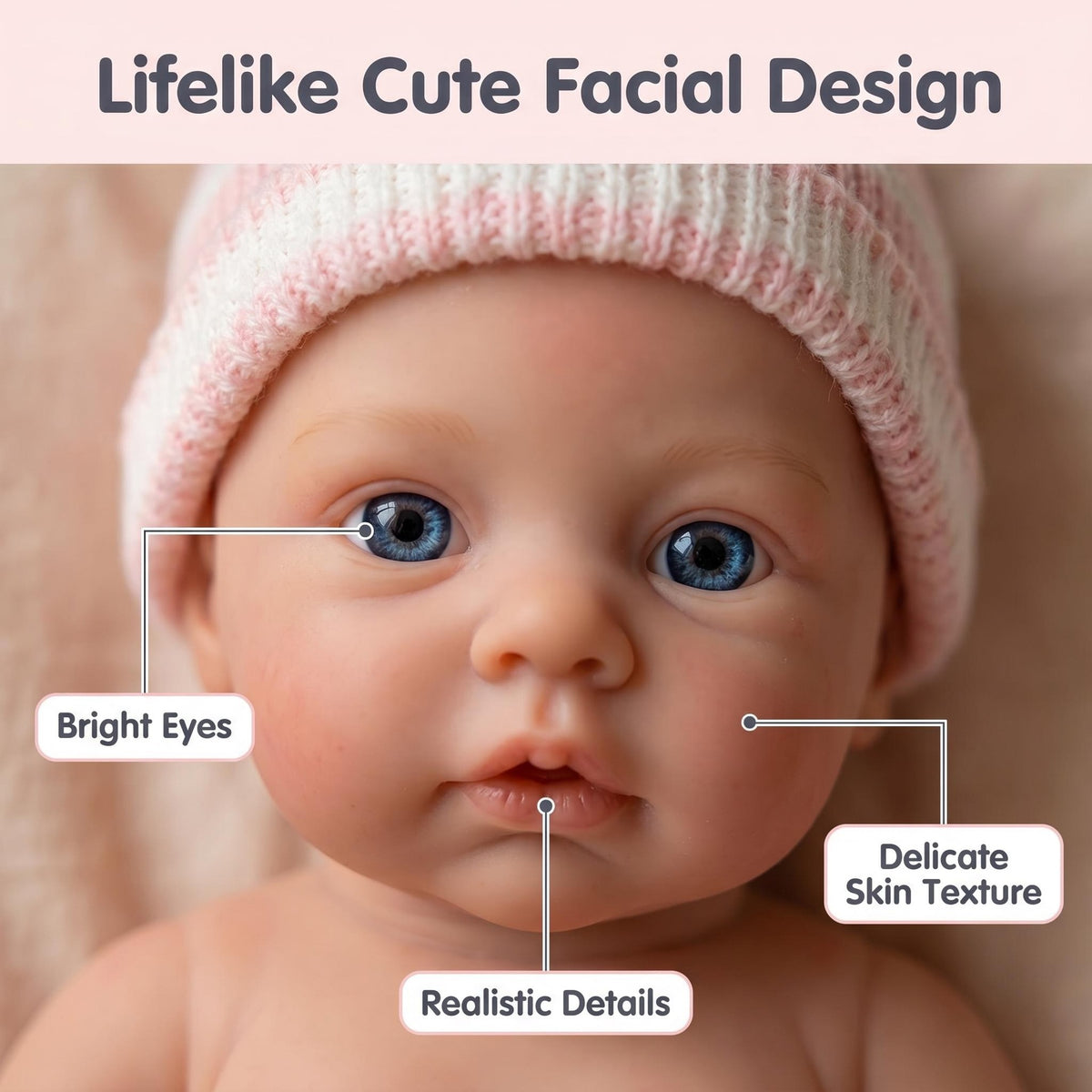 6-Zoll-Reborn-Puppe mit vollem Körper aus massivem Silikon, handgefertigt, hyperrealistische Haut mit Venentextur, künstlerische Sammlerpuppe
