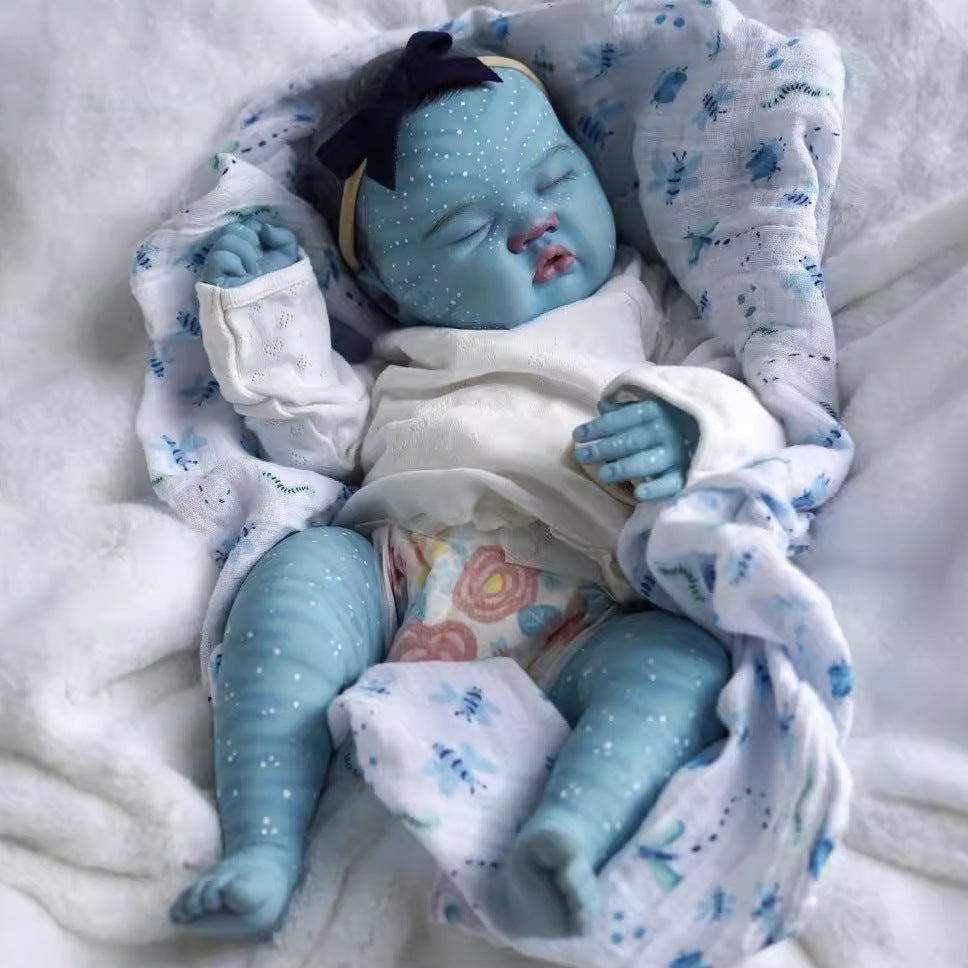 50 cm Reborn-Avatar-Sammlerpuppe mit Stoffkörper, wertvolles Erinnerungsstück für Kinder und erwachsene Sammler