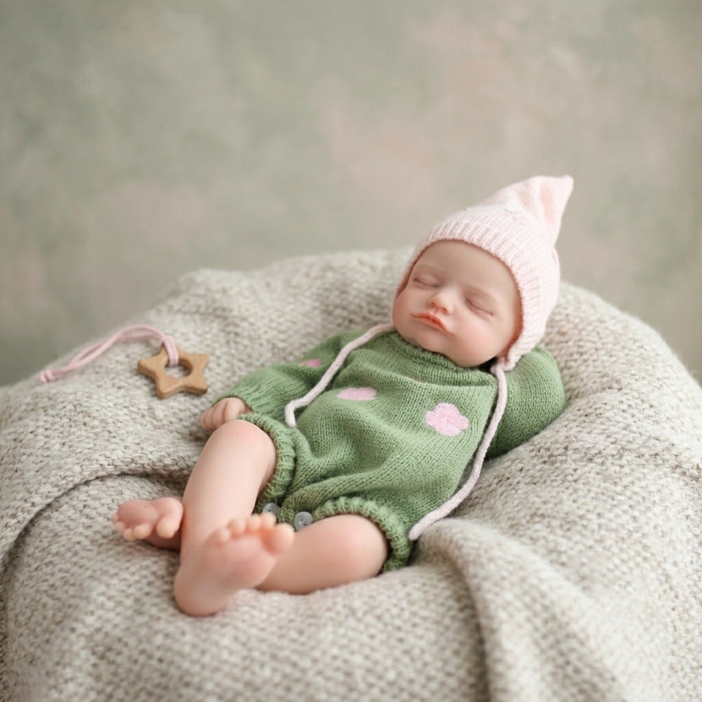 17 Zoll Full Silicone Body Reborn Puppe Mädchen Simulations-Babypuppe Badespielzeug Geschenk