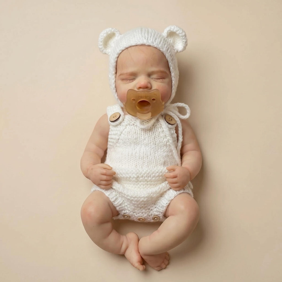 12 Zoll vollmassive Silikonpuppe, flexibel, elastisch, superweich, niedliche, kleine, lebensechte Reborn-Babypuppe als Geschenk und Sammlerstück