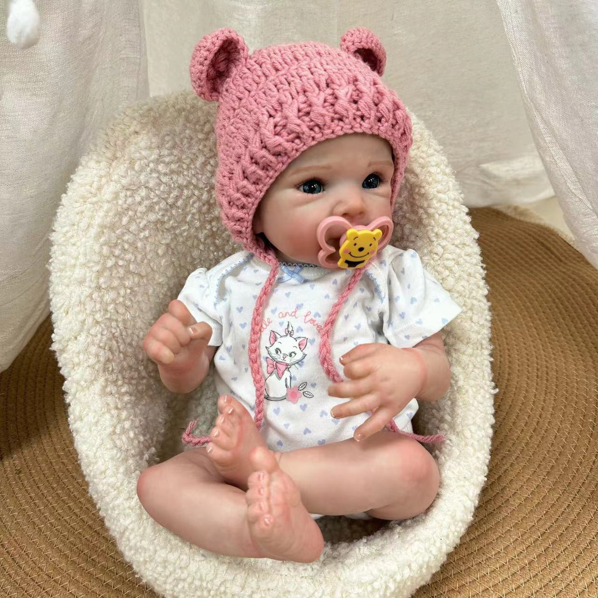 48 cm (19 Zoll) Reborn-Babypuppe aus weichem Vollvinyl, Spielzeug für Mädchen