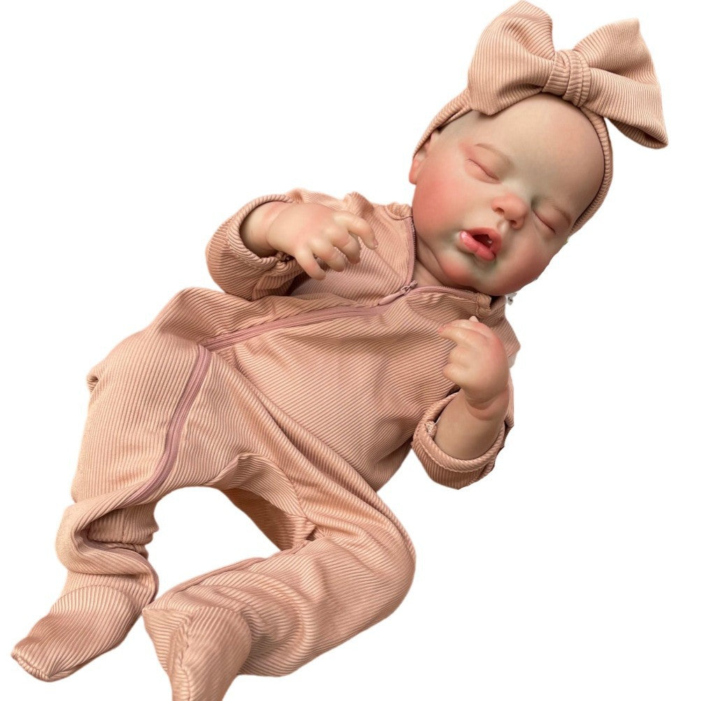 19 Zoll Simulationspuppe Reborn Puppe, exzellent bemalte 3D-Haut, Geschenk für Kinder