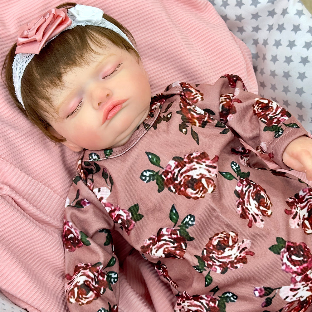 18-Zoll-Reborn-Puppe aus Vollvinyl, lebensechtes Andenken für Geburtstage und Festtage
