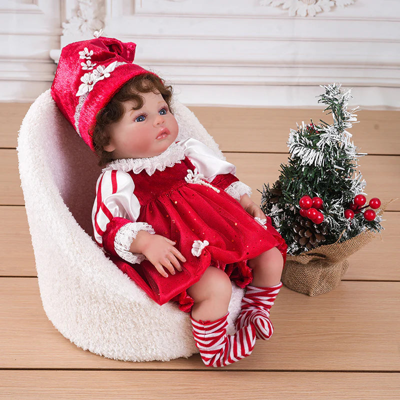 Newborn 20 inch/50cm Realistic Lifelike Reborn Baby Dolls with Soft Cloth Body for Kids Christmas Gifts - Reborn Doll Australia