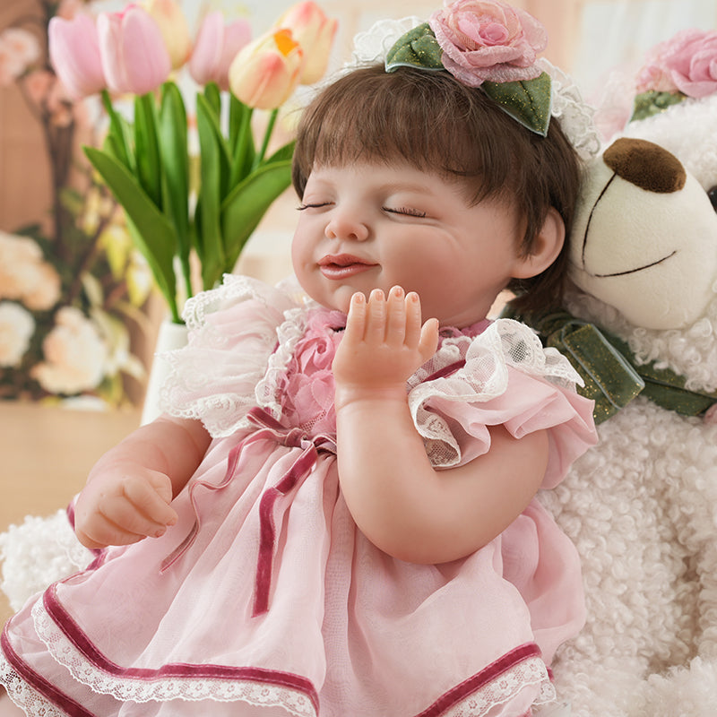 Adorable Realistic Reborn Baby Doll 20-inch/50cm Lifelike Sleeping Newborn Dolls for Kids Gift - Reborn Doll Australia