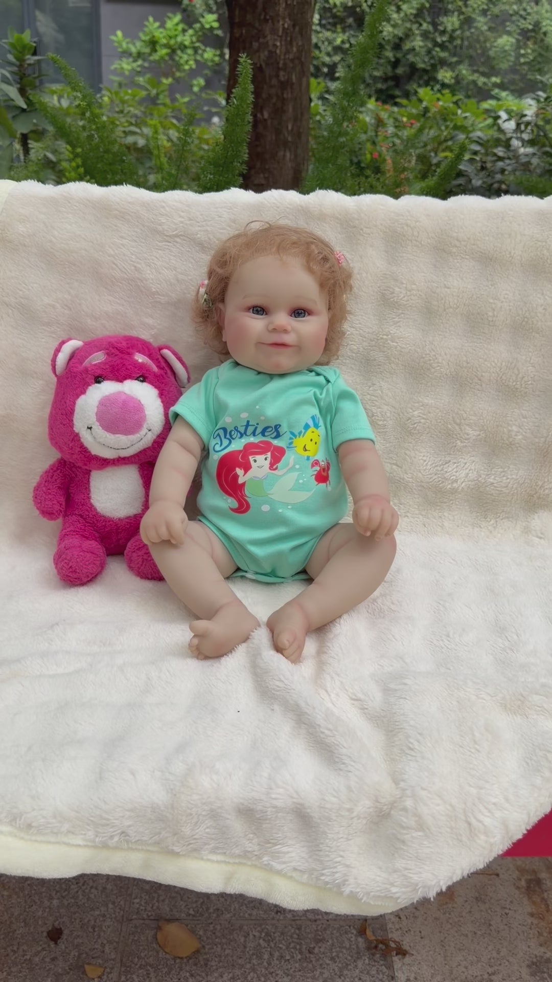50 cm simulierte Baby-Reborn-Puppe aus Vollvinyl mit 3D-Haut