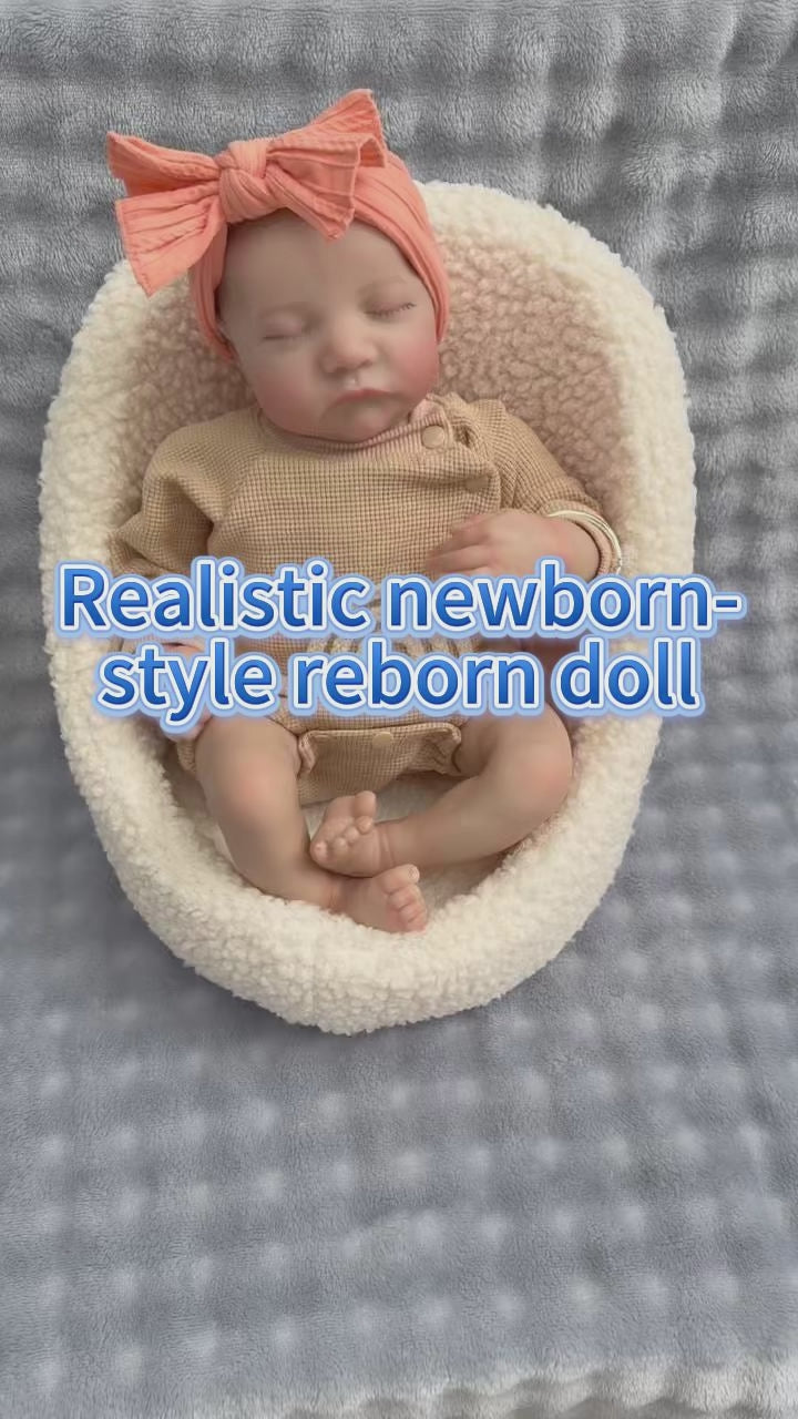 19 Zoll lebensechte schlafende Reborn-Babypuppe Mädchen