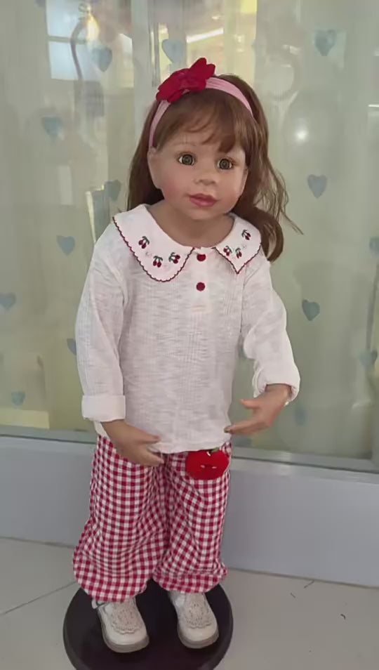100 cm große 4-6-jährige Mädchenpuppe, naturgetreue Puppe, BJD-Gelenkpuppe