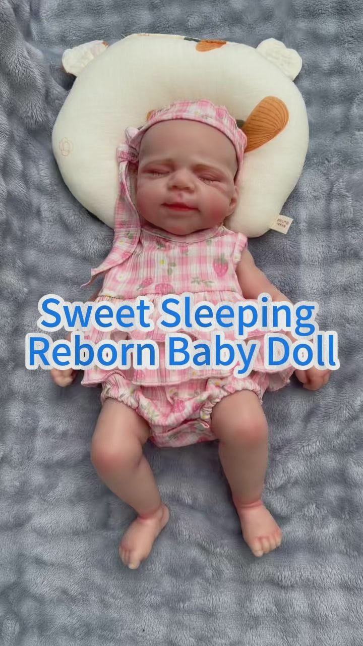18-Zoll Reborn-Puppe aus Vollsilikon, unterhaltsames Rollenspielzeug für kleine Kinder und stressabbauender Begleiter für erwachsene Puppenliebhaber, erstklassiges Geschenk für Geburtstage und Feiertage