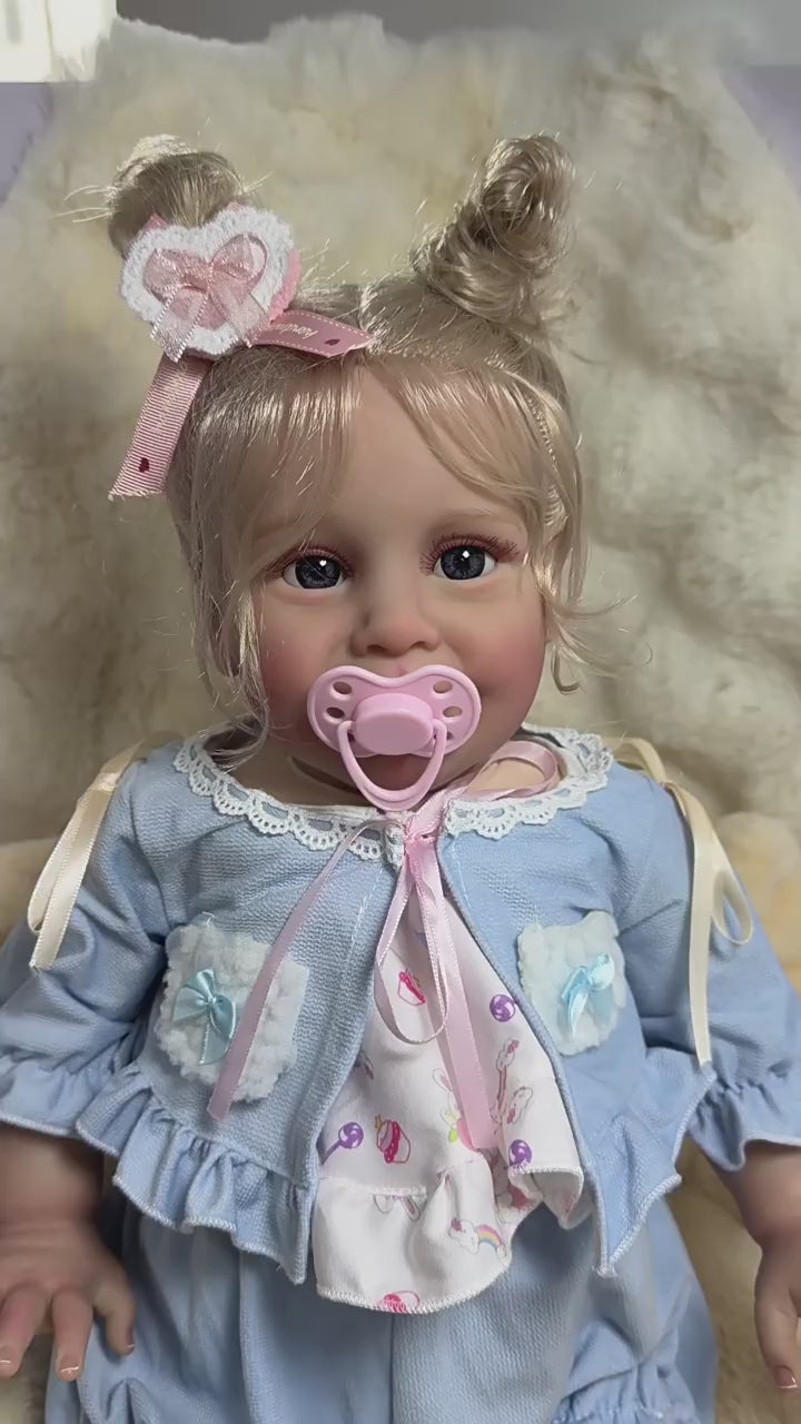 61 cm große Reborn-Puppe mit Stoffkörper, ein durchdachtes Andenken für Geburtstage und die kommende Feiertagssaison