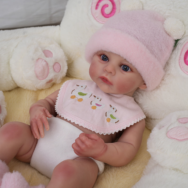 16 inch/40cm Realistic Full Silicone Little Girl Reborn Baby Dolls - Reborn Doll Australia