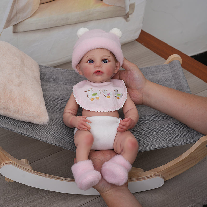 16 inch/40cm Realistic Full Silicone Little Girl Reborn Baby Dolls - Reborn Doll Australia